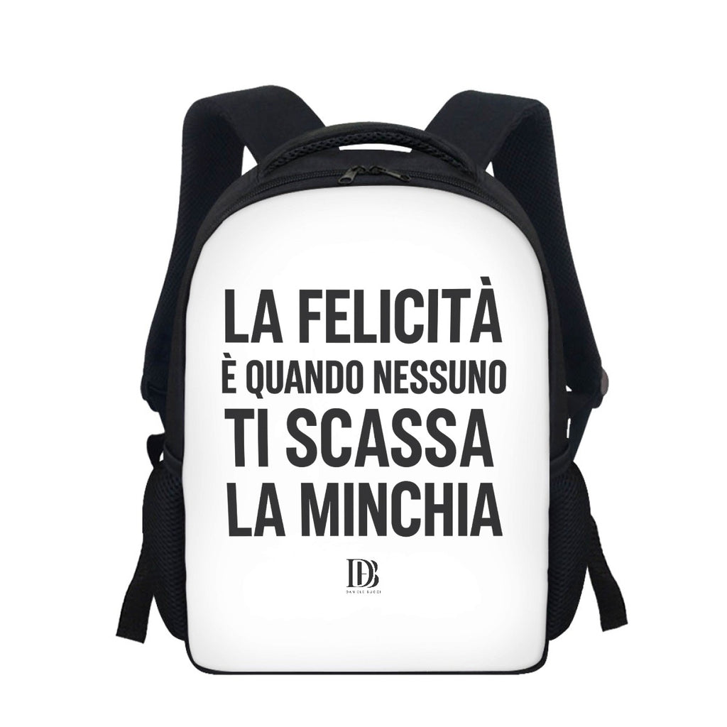 La felicità è quando nessuno ti scassa la minchia Backpack