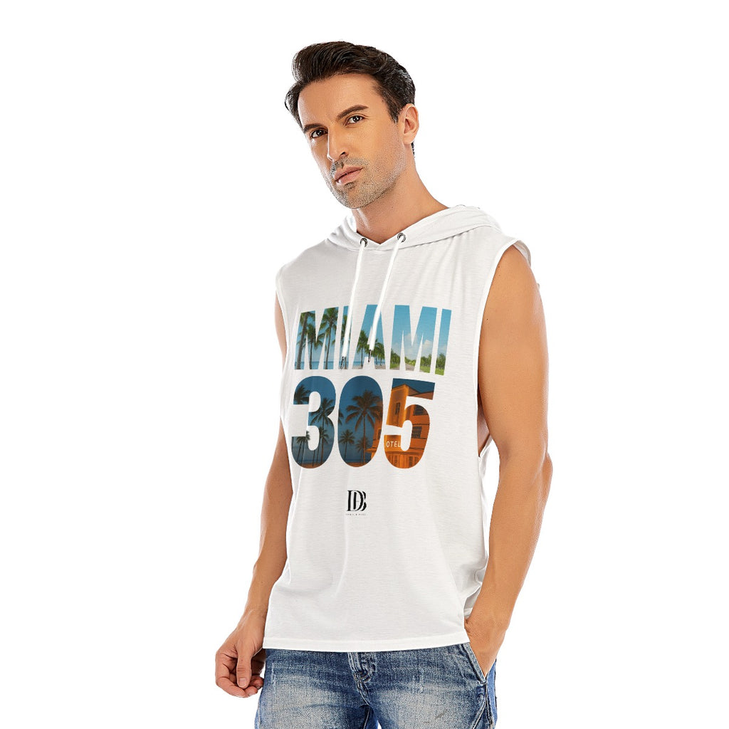 Miami 305 Unisex Sleeveless Pullover Hoodie