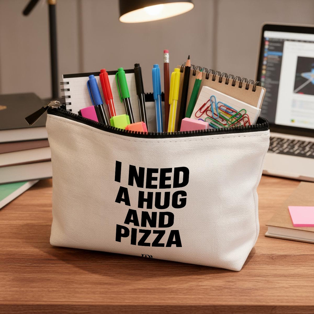 I need a hug and pizza Travel Organizer bag