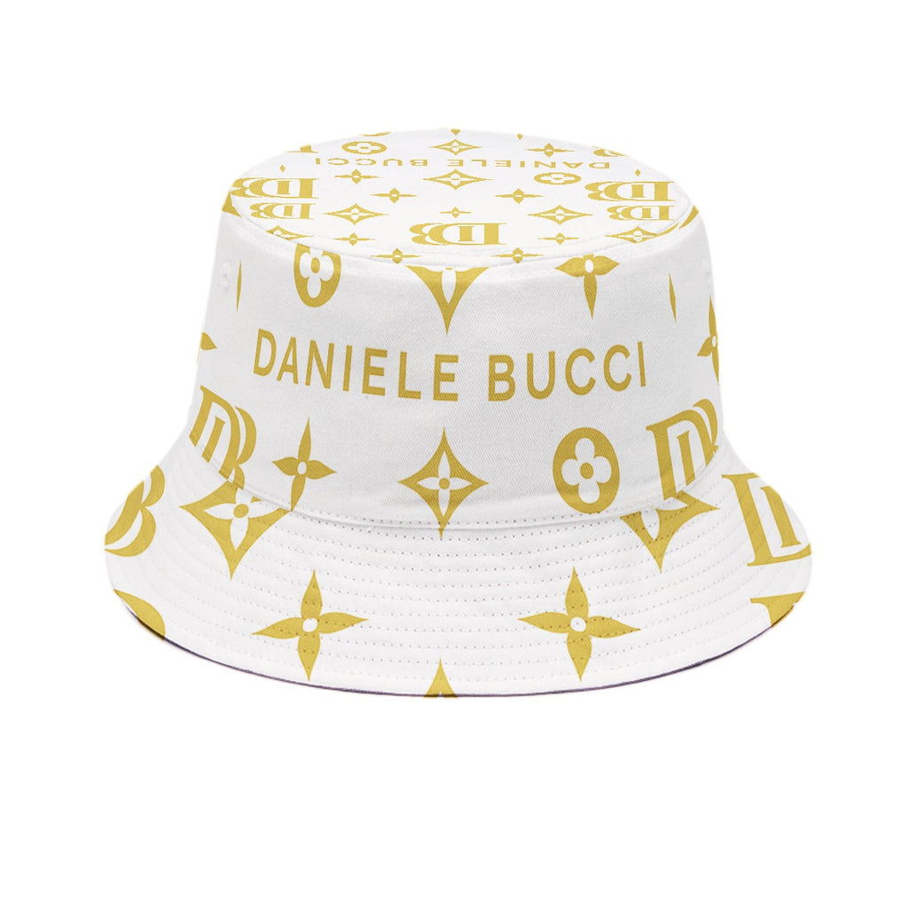 Daniele Bucci gold and white Bucket Hat