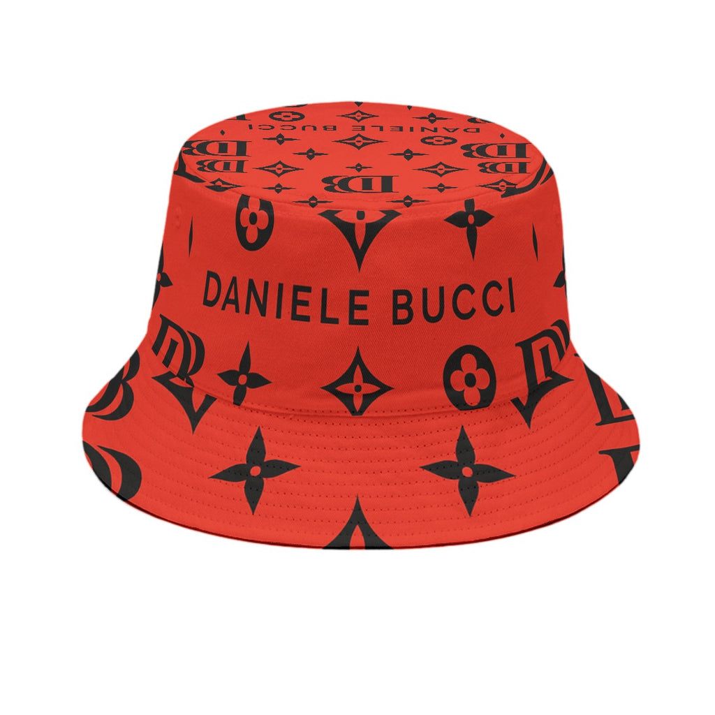 Daniele Bucci red and black Bucket Hat