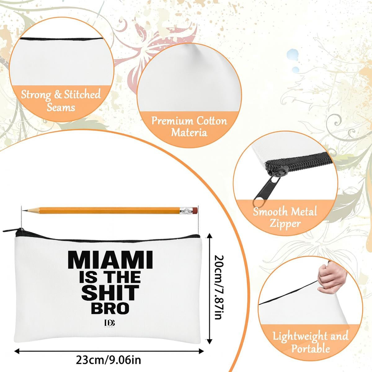 Miami is the shit bro Travel Organizer bag