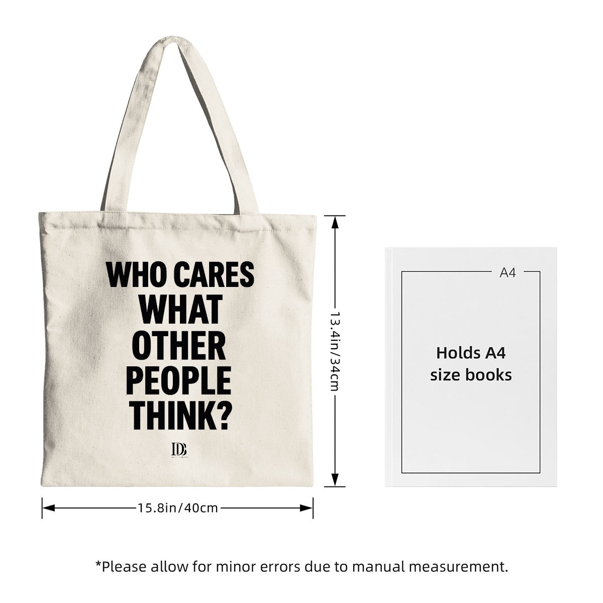 Who cares what the other people think Shopping bag