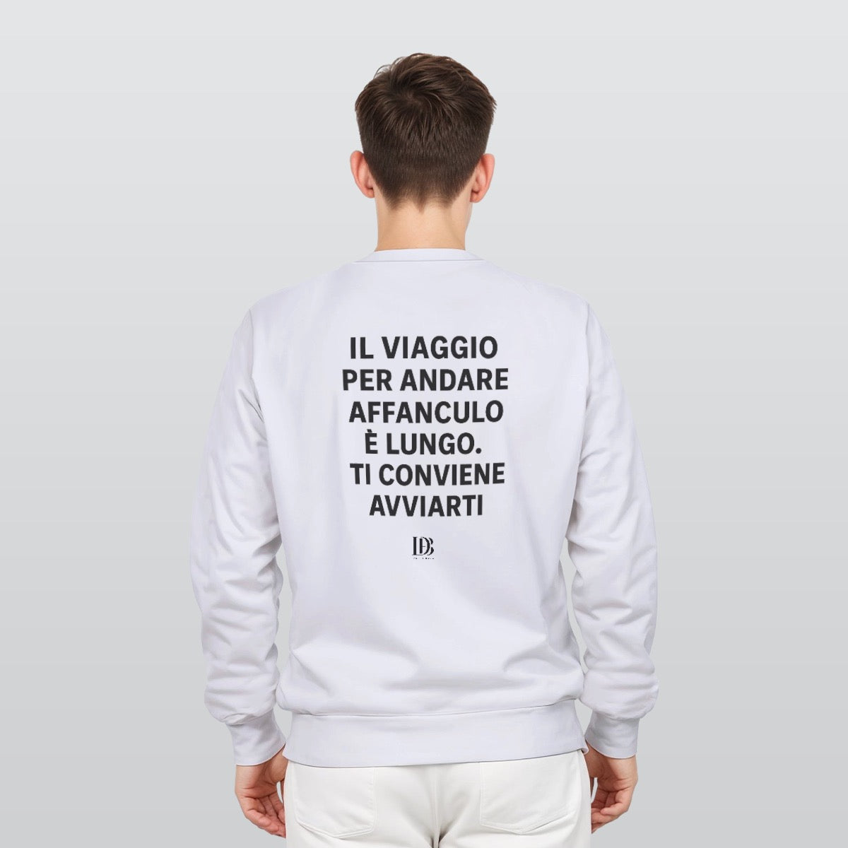 Il viaggio per andare affanculo è lungo ti conviene avviarti unisex Sweatshirt