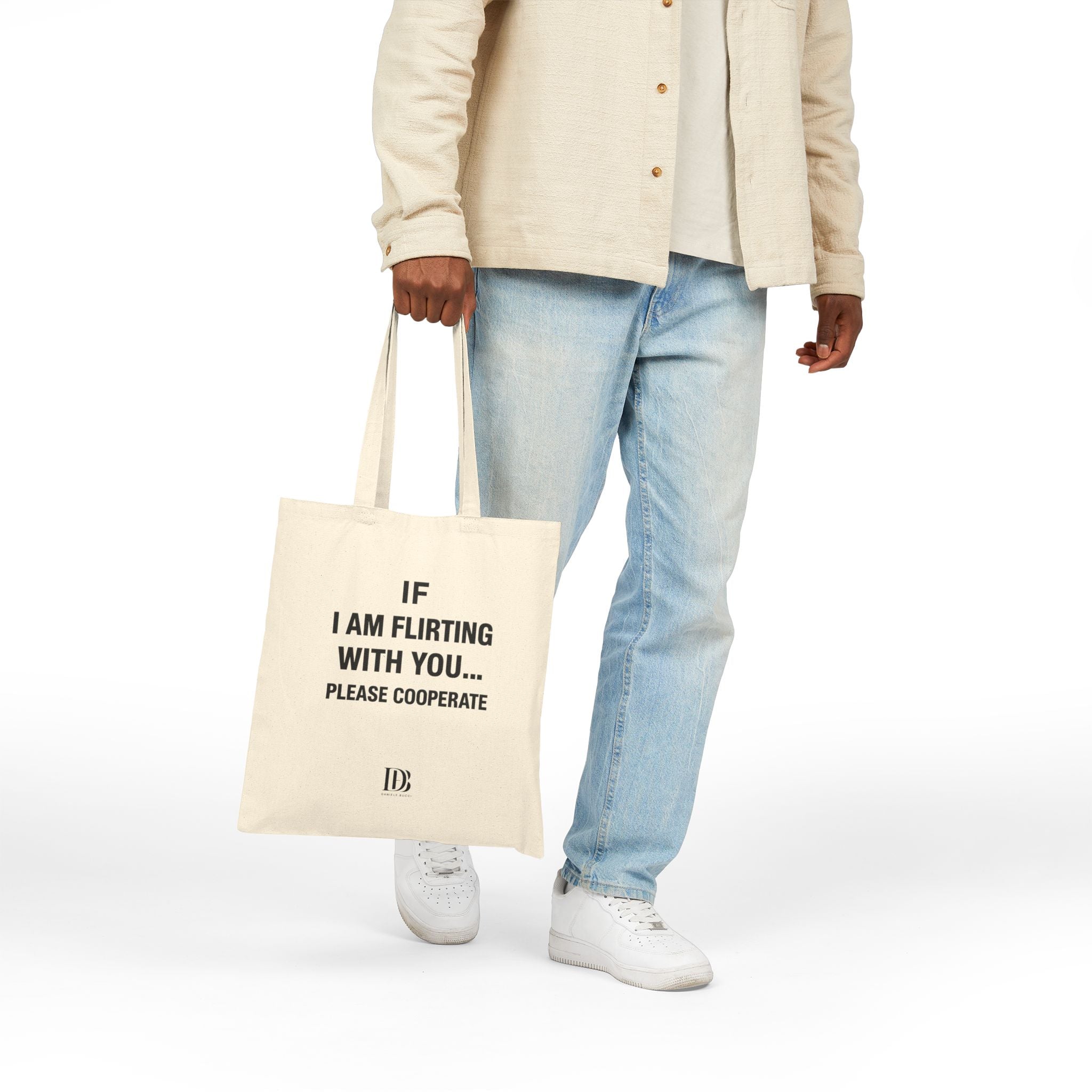 If I am flirting with you please cooperate shopping bag