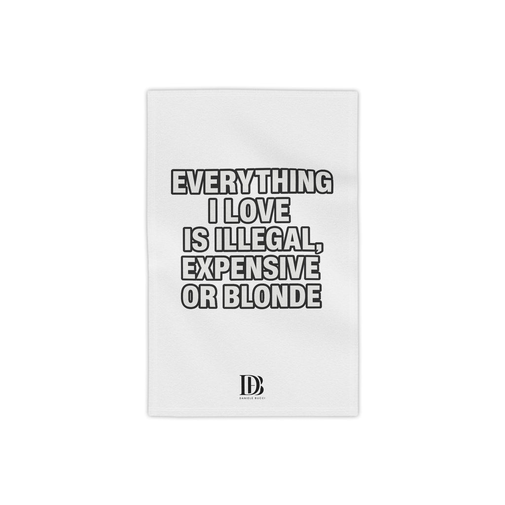 Everything I Love beach towel