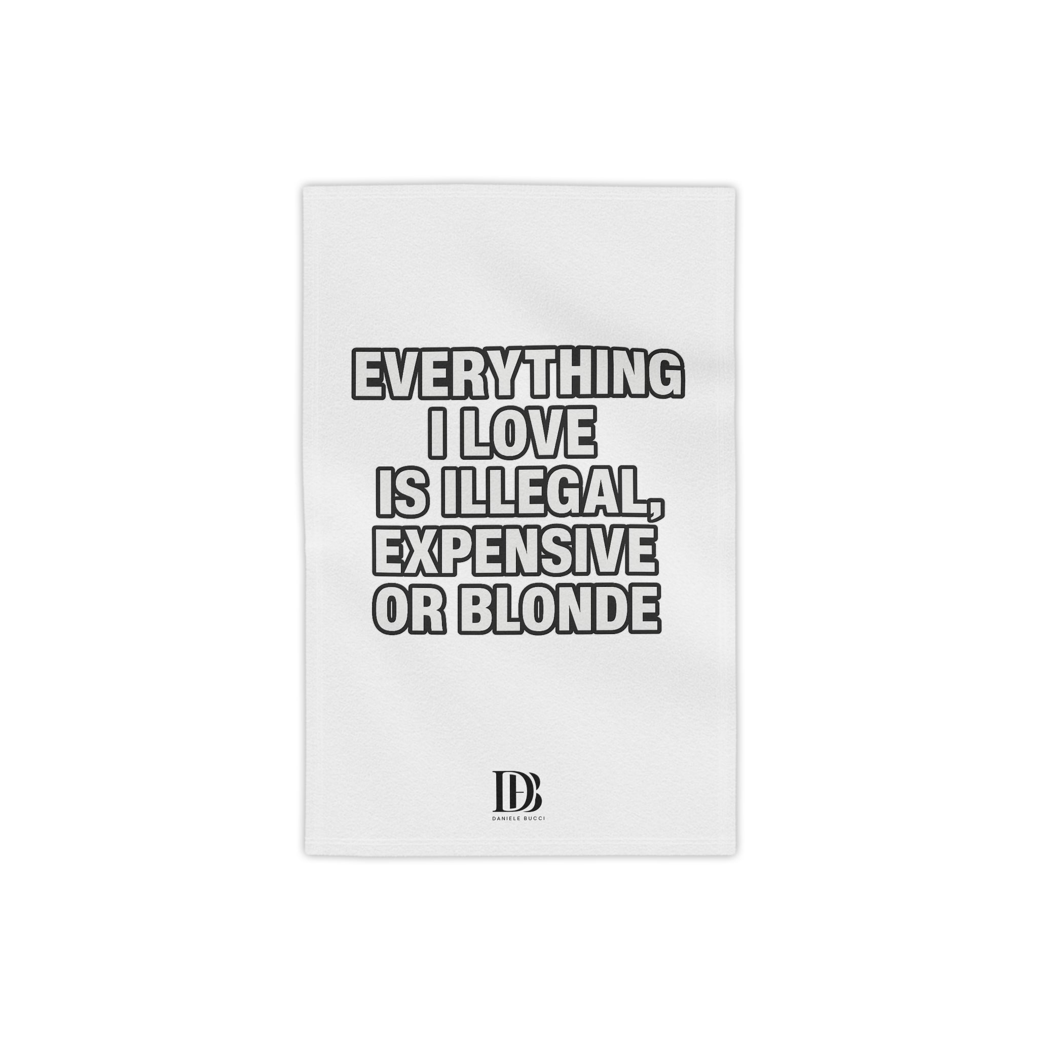 Everything I Love beach towel