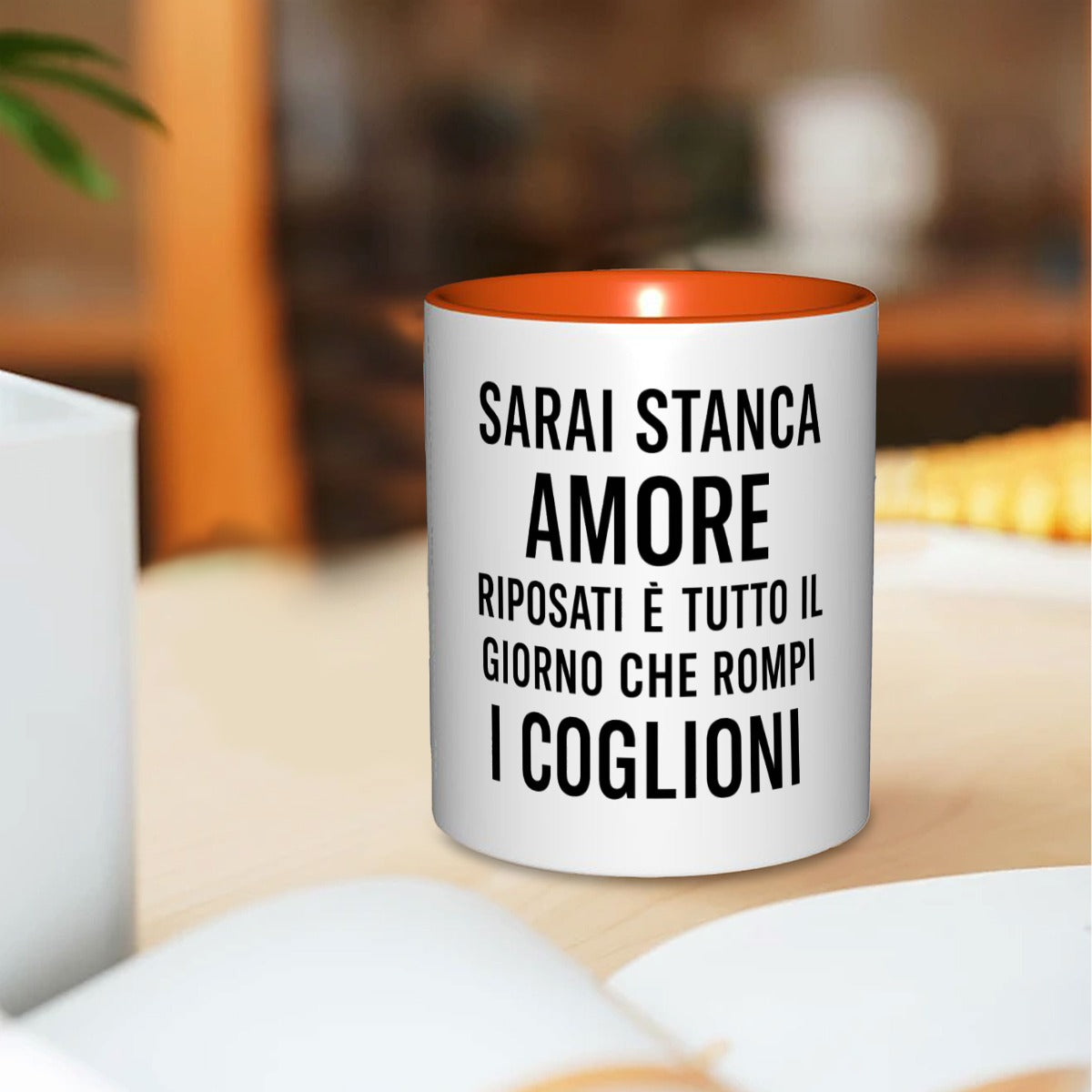 Sarai stanca amore riposati è tutto il giorno che rompi i coglioni 11oz Color Mug